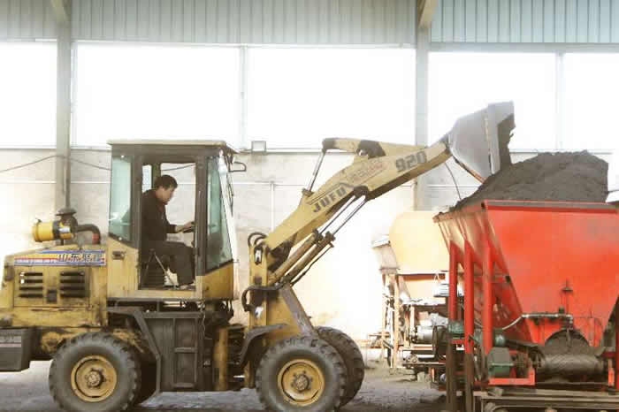 河南環保煤球廠生產車間